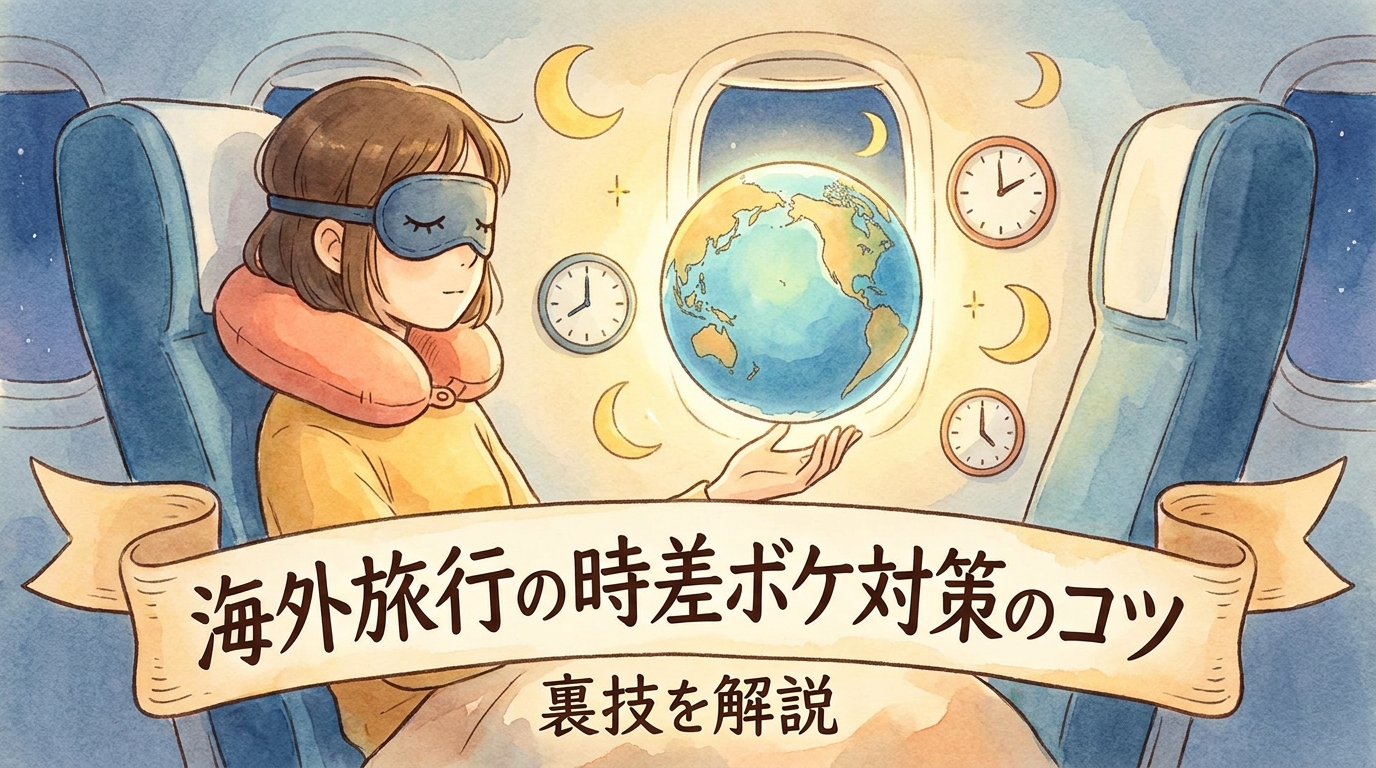 海外旅行の時差ボケ対策のコツ・裏技を解説