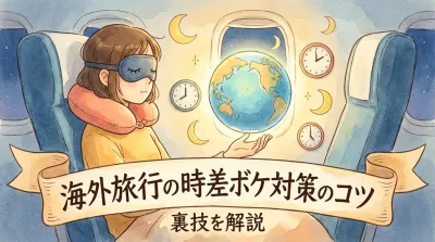 海外旅行の時差ボケ対策のコツ・裏技を解説