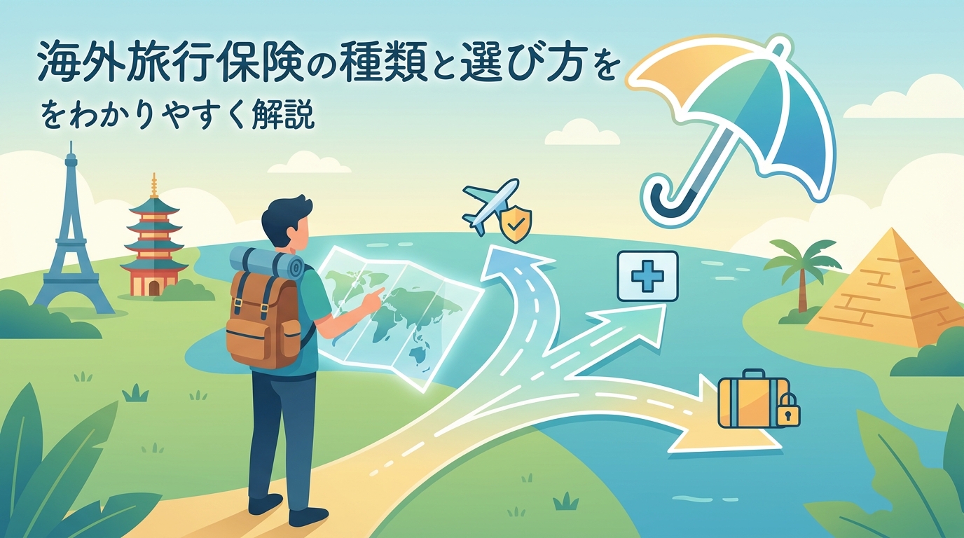 海外旅行保険の種類と選び方ををわかりやすく解説