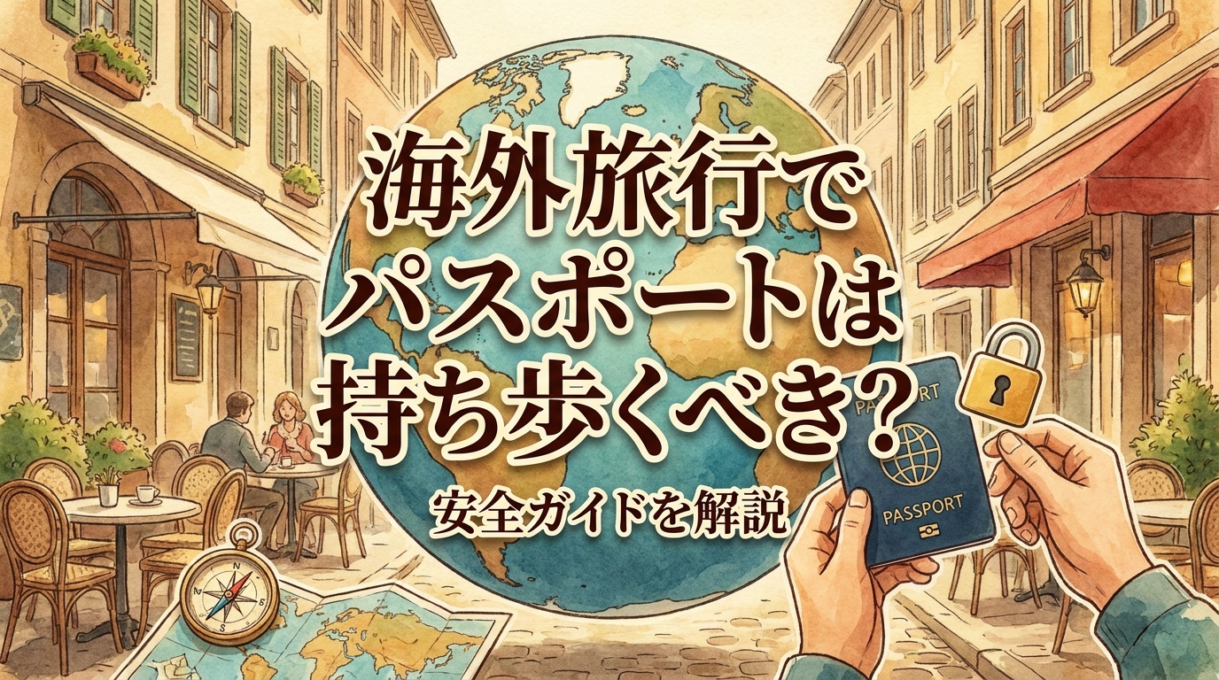 海外旅行でパスポートは持ち歩くべき？安全ガイドを解説