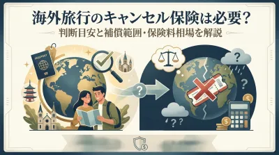 海外旅行のキャンセル保険は必要？判断目安と補償範囲・保険料相場を解説