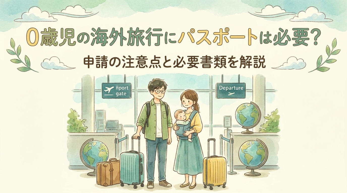0歳児の海外旅行にパスポートは必要？申請の注意点と必要書類を解説