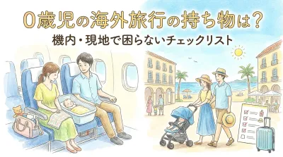 0歳児の海外旅行の持ち物は？機内・現地で困らないチェックリスト