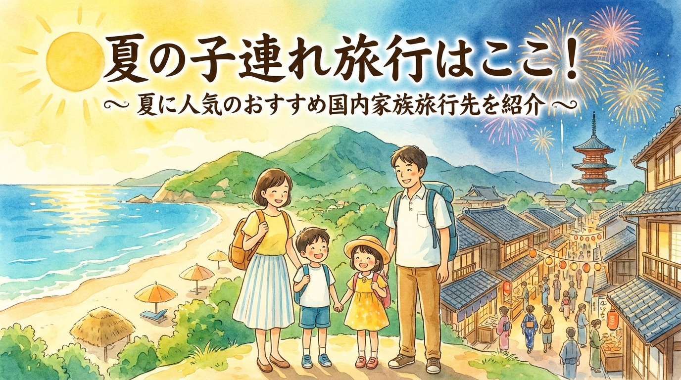 夏の子連れ旅行はここ！夏に人気のおすすめ国内家族旅行先を紹介