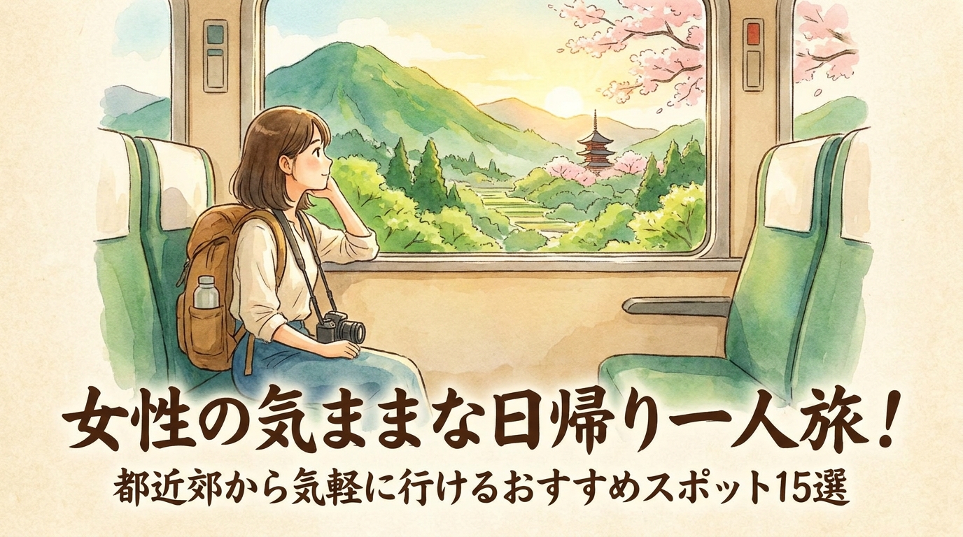 女性の気ままな日帰り一人旅！都近郊から気軽に行けるおすすめスポット15選