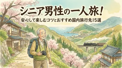 シニア男性の一人旅！安心して楽しむコツとおすすめ国内旅行先15選