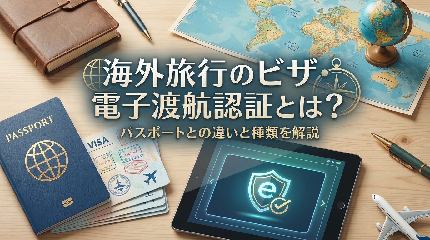 海外旅行のビザ・電子渡航認証とは?パスポートとの違いと種類を解説