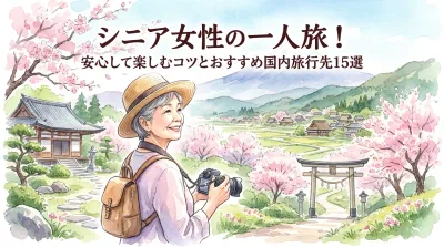 シニア女性の一人旅！安心して楽しむコツとおすすめ国内旅行先15選