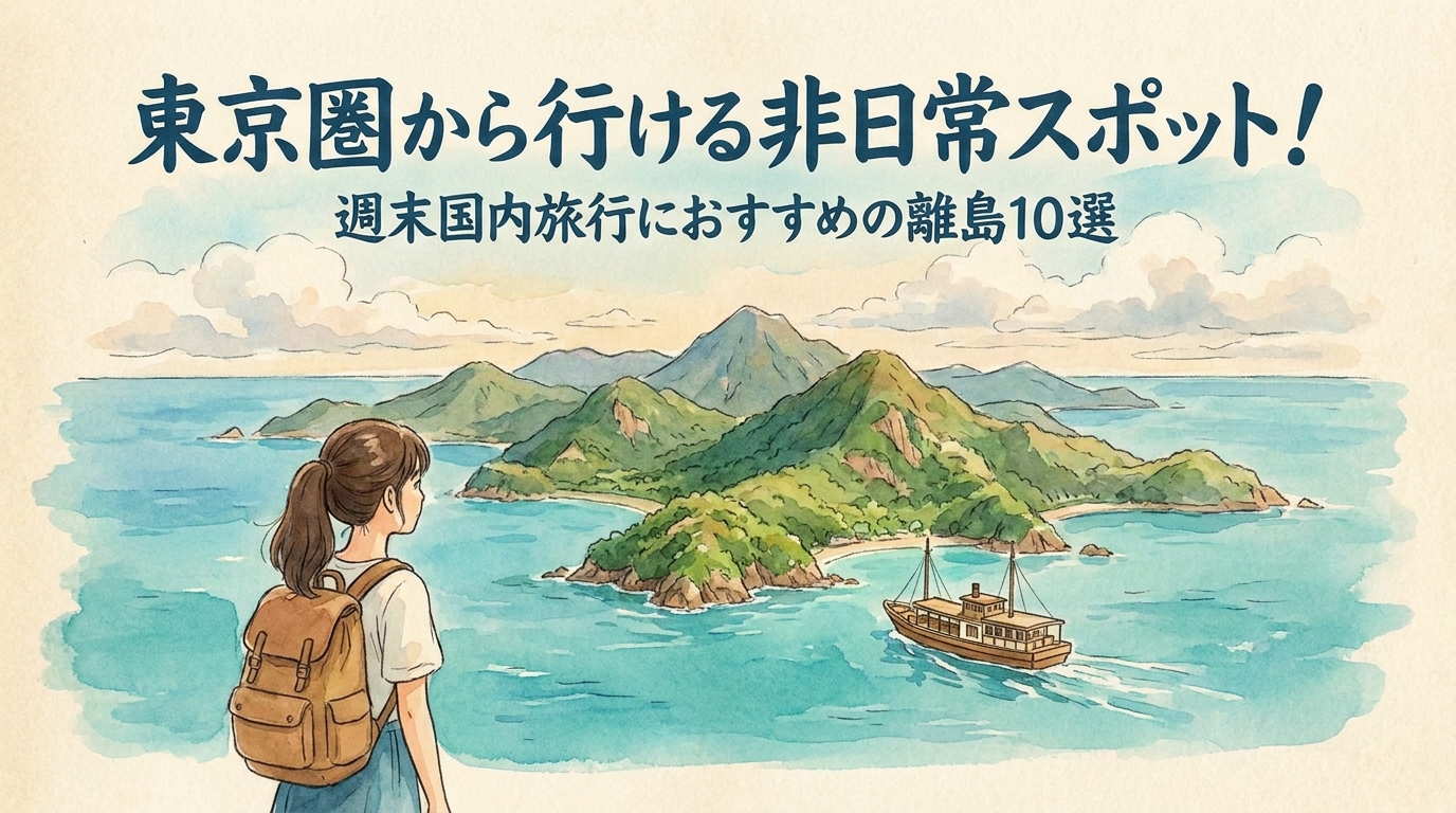 東京圏から行ける非日常スポット！週末国内旅行におすすめの離島10選