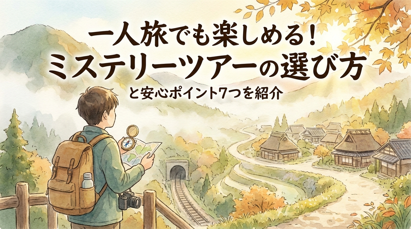 一人旅でも楽しめる！ミステリーツアーの選び方と安心ポイント7つを紹介