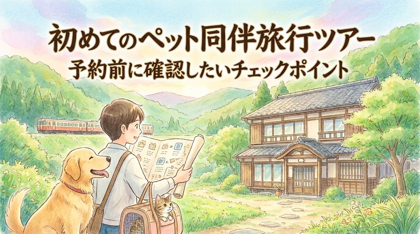 初めてのペット同伴旅行ツアー予約前に確認したいチェックポイント