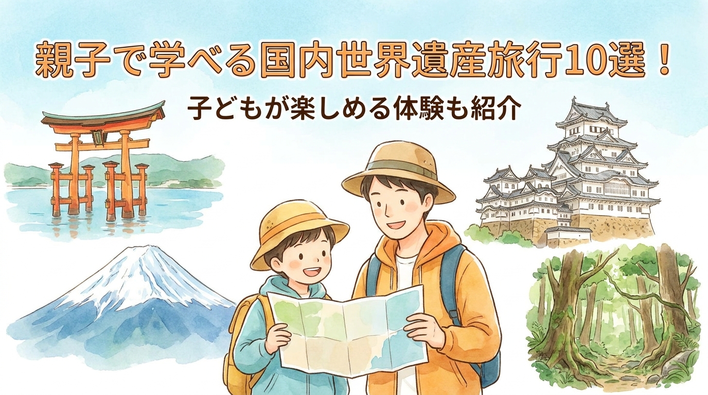 親子で学べる国内世界遺産旅行10選！子どもが楽しめる体験も紹介