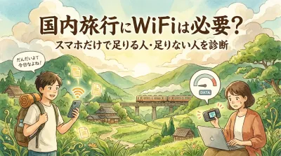 国内旅行にWiFiは必要？スマホだけで足りる人・足りない人を診断