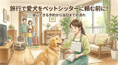 旅行で愛犬をペットシッターに頼む前に！安心できる予約から当日までの流れ