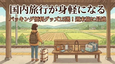 国内旅行が身軽になるパッキング便利グッズ15選！週末旅に最適