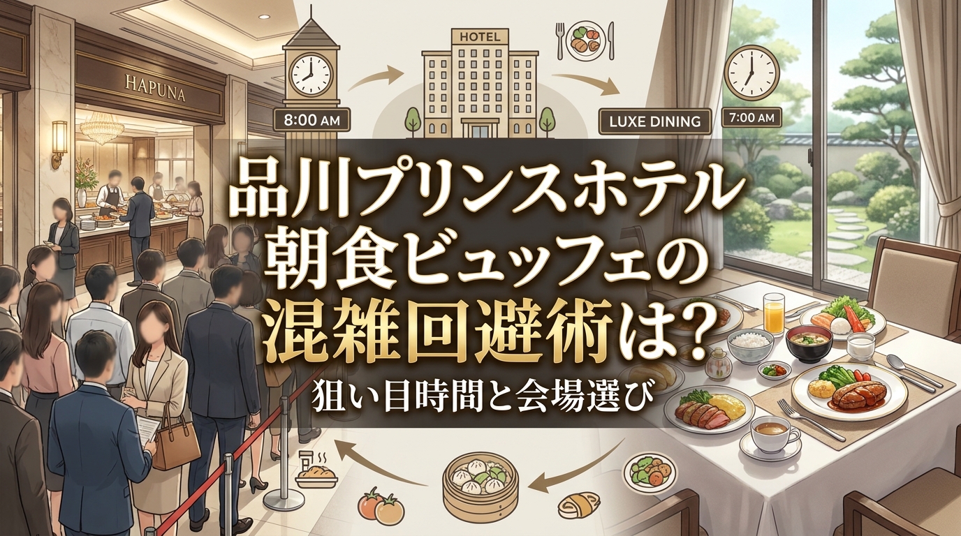 品川プリンスホテル朝食ビュッフェの混雑回避術は?狙い目時間と会場選び