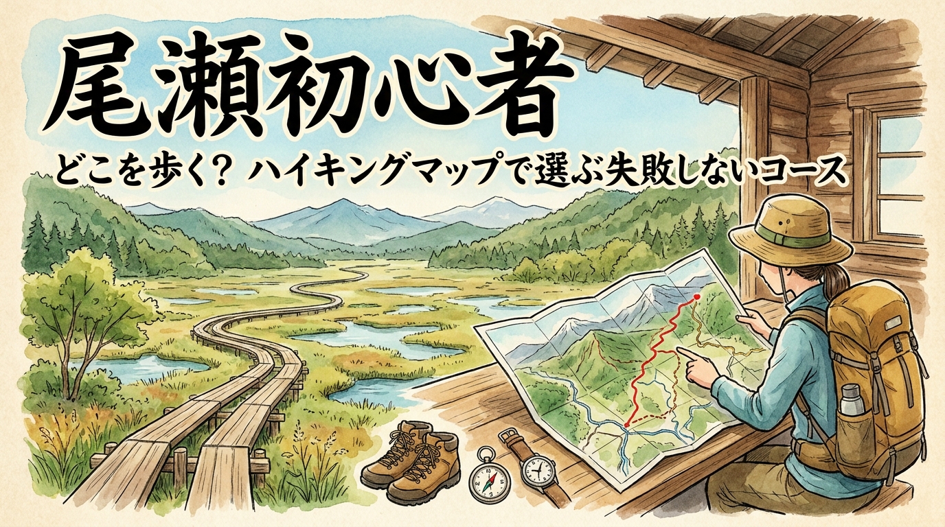 尾瀬初心者はどこを歩く？ハイキングマップで選ぶ失敗しないコース