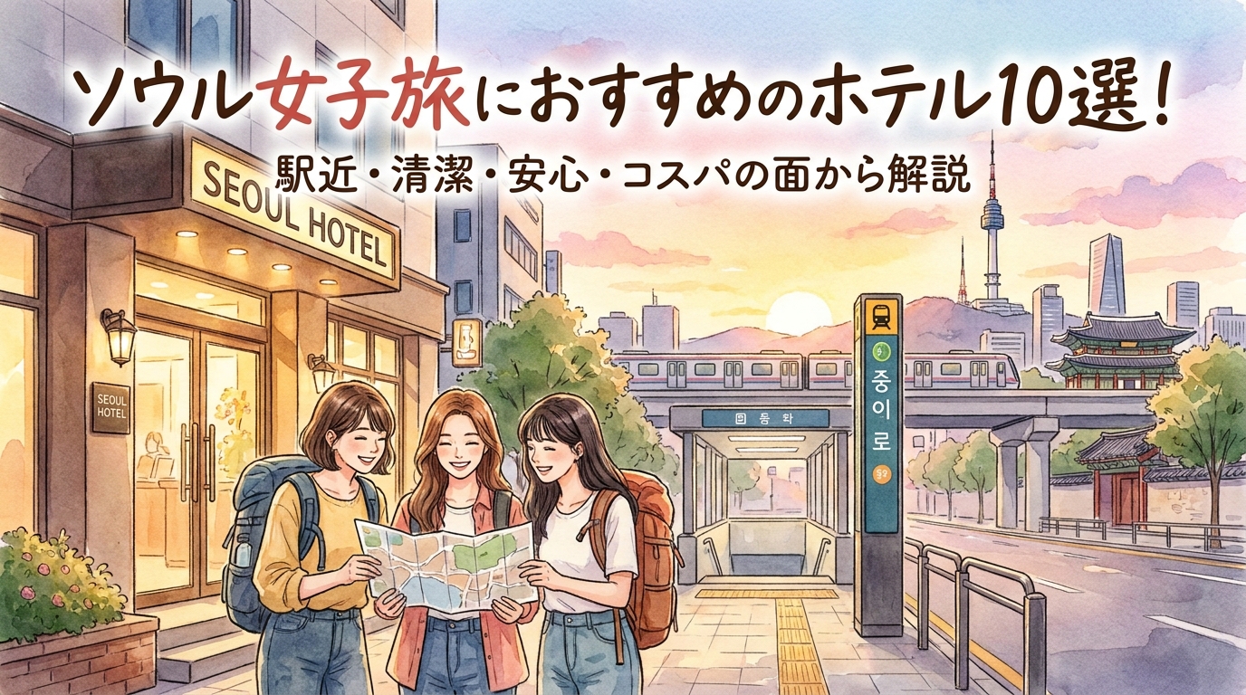 ソウル女子旅におすすめのホテル10選!駅近・清潔・安心・コスパの面から解説