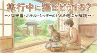 旅行中に猫はどうする？留守番・ホテル・シッターのどれを選ぶか解説