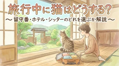 旅行中に猫はどうする？留守番・ホテル・シッターのどれを選ぶか解説