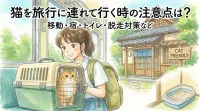 猫を旅行に連れて行く時の注意点は？移動・宿・トイレ・脱走対策など