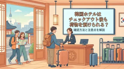 韓国ホテルはチェックアウト後も荷物を預けられる？確認方法と注意点を解説