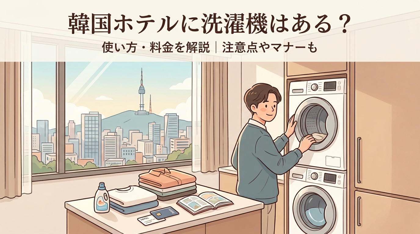 韓国ホテルに洗濯機はある？使い方・料金を解説｜注意点やマナーも