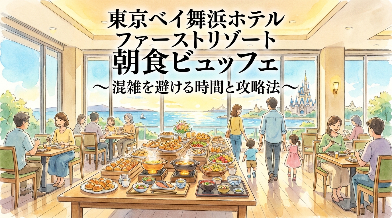 東京ベイ舞浜ホテル ファーストリゾート 朝食ビュッフェ｜混雑を避ける時間と攻略法