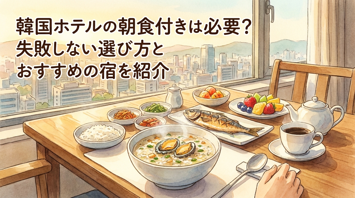 韓国ホテルの朝食付きは必要?失敗しない選び方とおすすめの宿を紹介