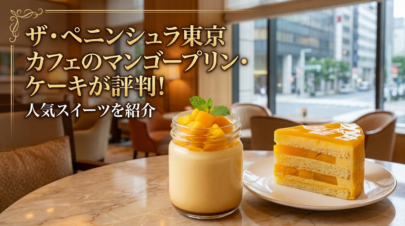 ザ・ペニンシュラ東京 カフェのマンゴープリン・ケーキが評判!人気スイーツを紹介