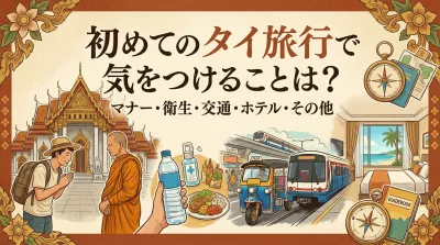 初めてのタイ旅行で気をつけることは？マナー・衛生・交通・ホテル・その他