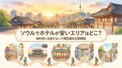 ソウルでホテルが安いエリアはどこ？目的別に治安がよい穴場5選を比較解説