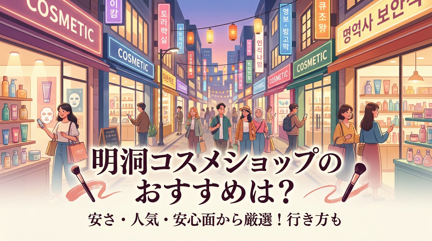 明洞コスメショップのおすすめは?安さ・人気・安心面から厳選!行き方も