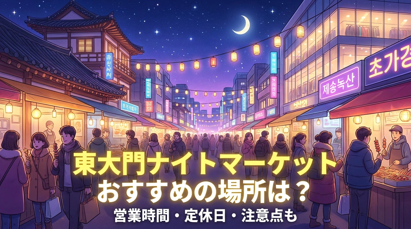 東大門ナイトマーケット おすすめの場所は？営業時間・定休日・注意点も