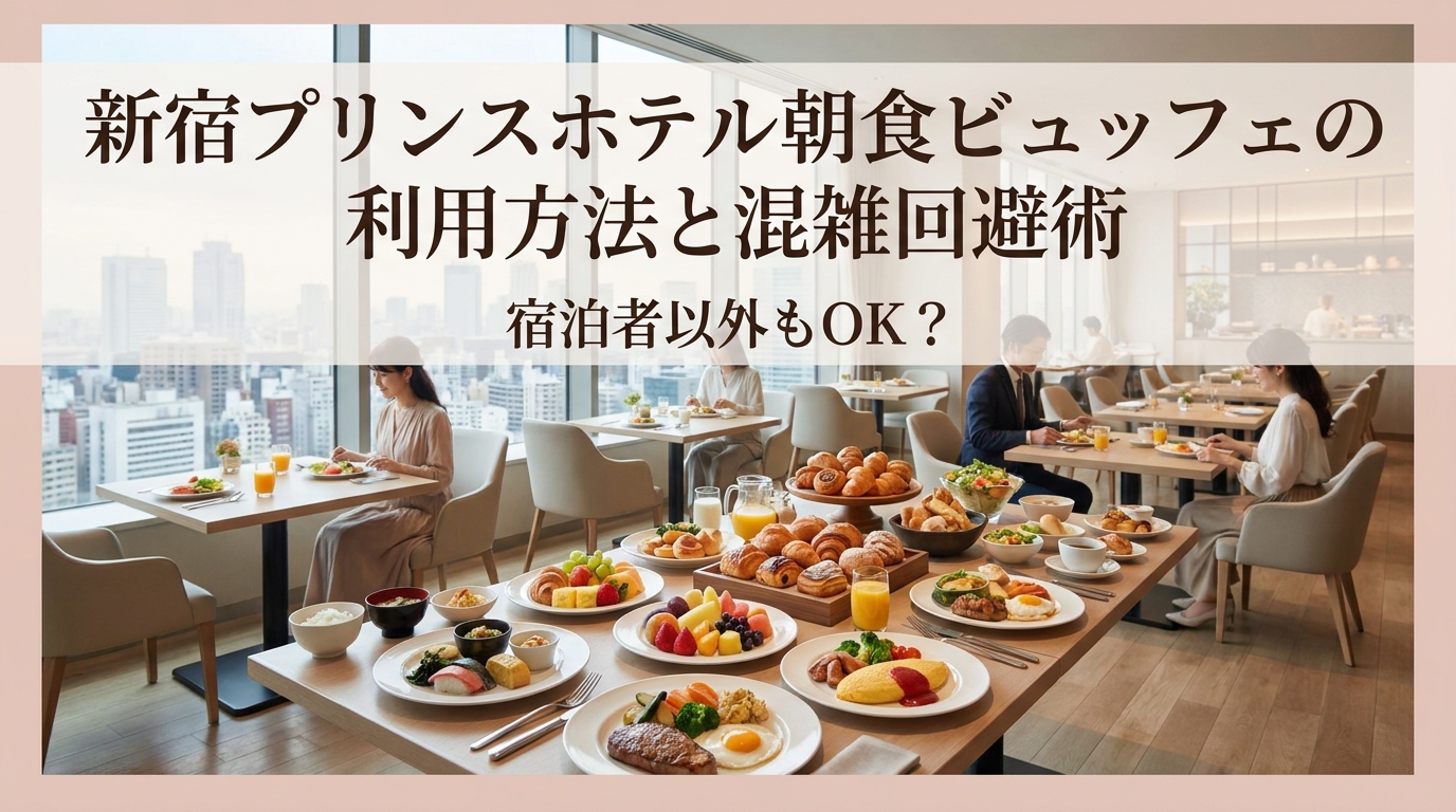 新宿プリンスホテル朝食ビュッフェの利用方法と混雑回避術｜宿泊者以外もOK？