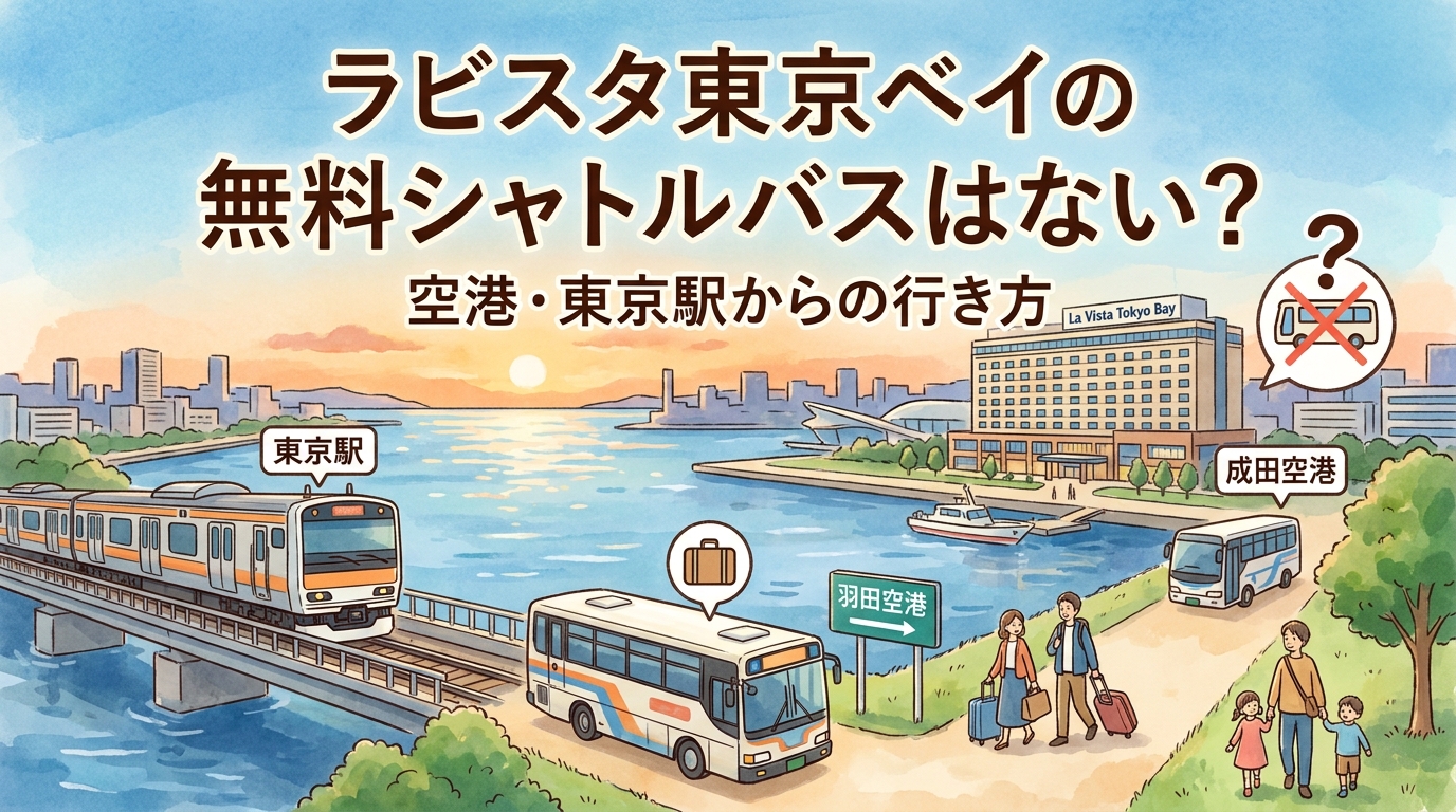 ラビスタ東京ベイの無料シャトルバスはない?空港・東京駅からの行き方