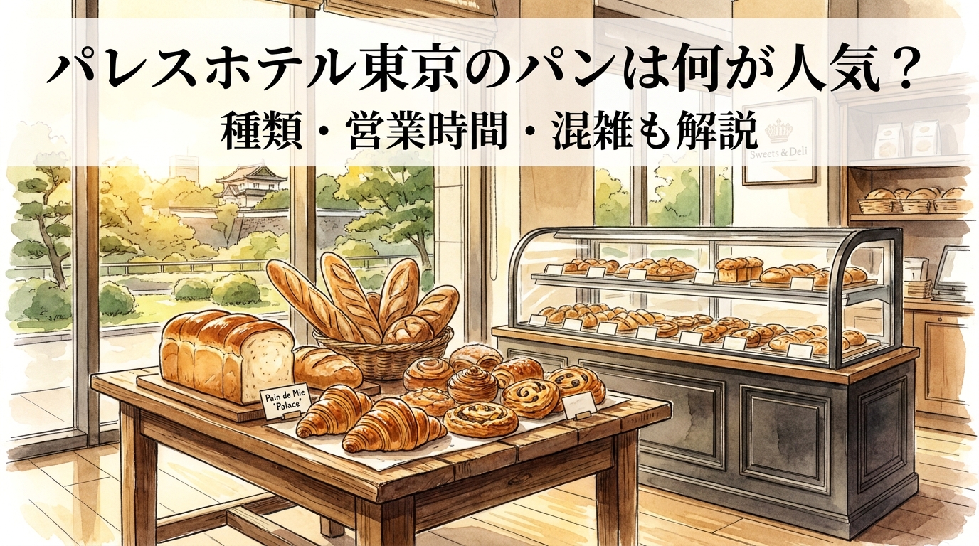 パレスホテル東京のパンは何が人気?種類・営業時間・混雑も解説