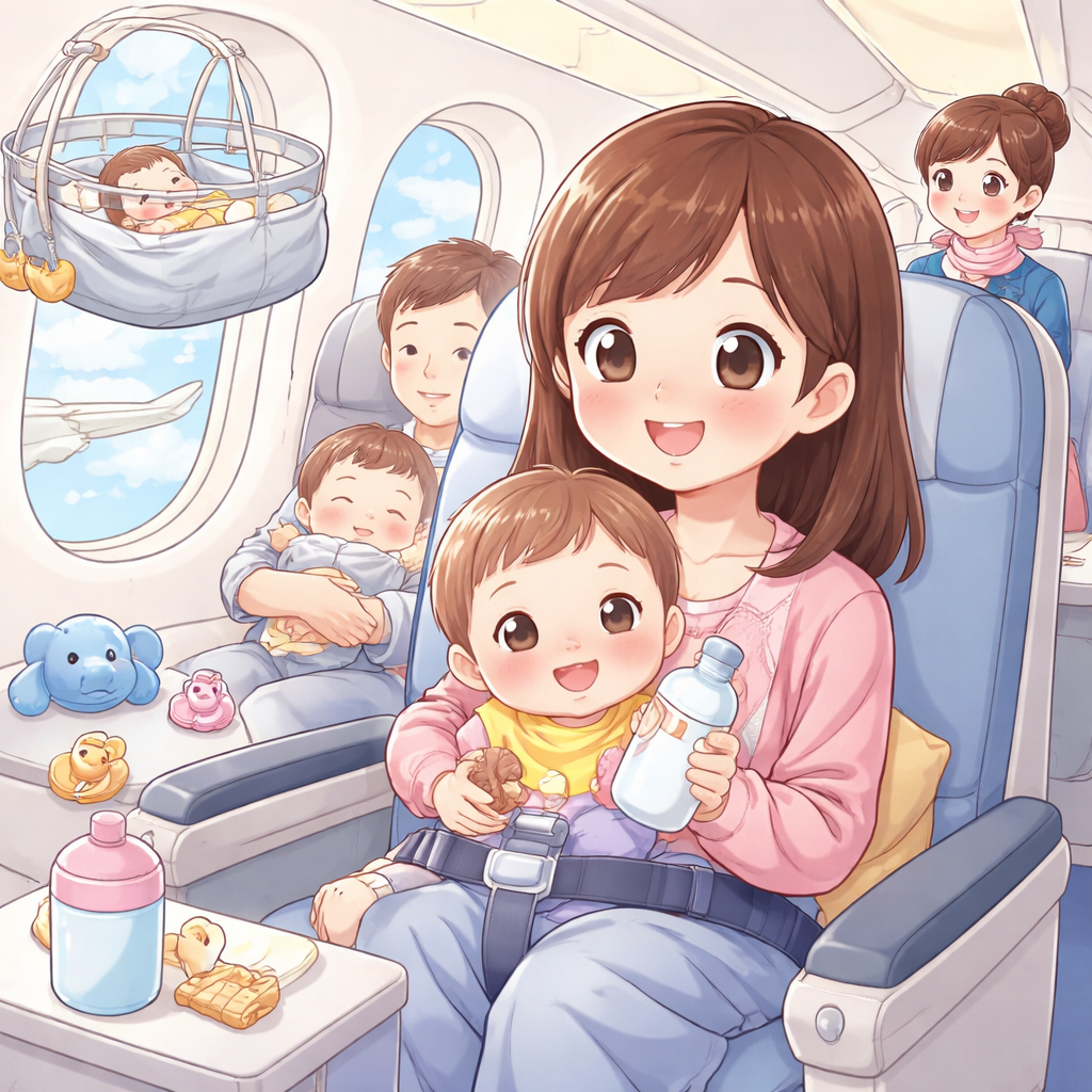 赤ちゃん連れでも飛行機に乗ることは可能です