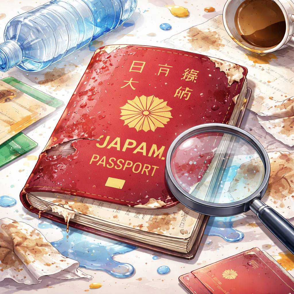 「著しい損傷」に該当するパスポートの状態とは