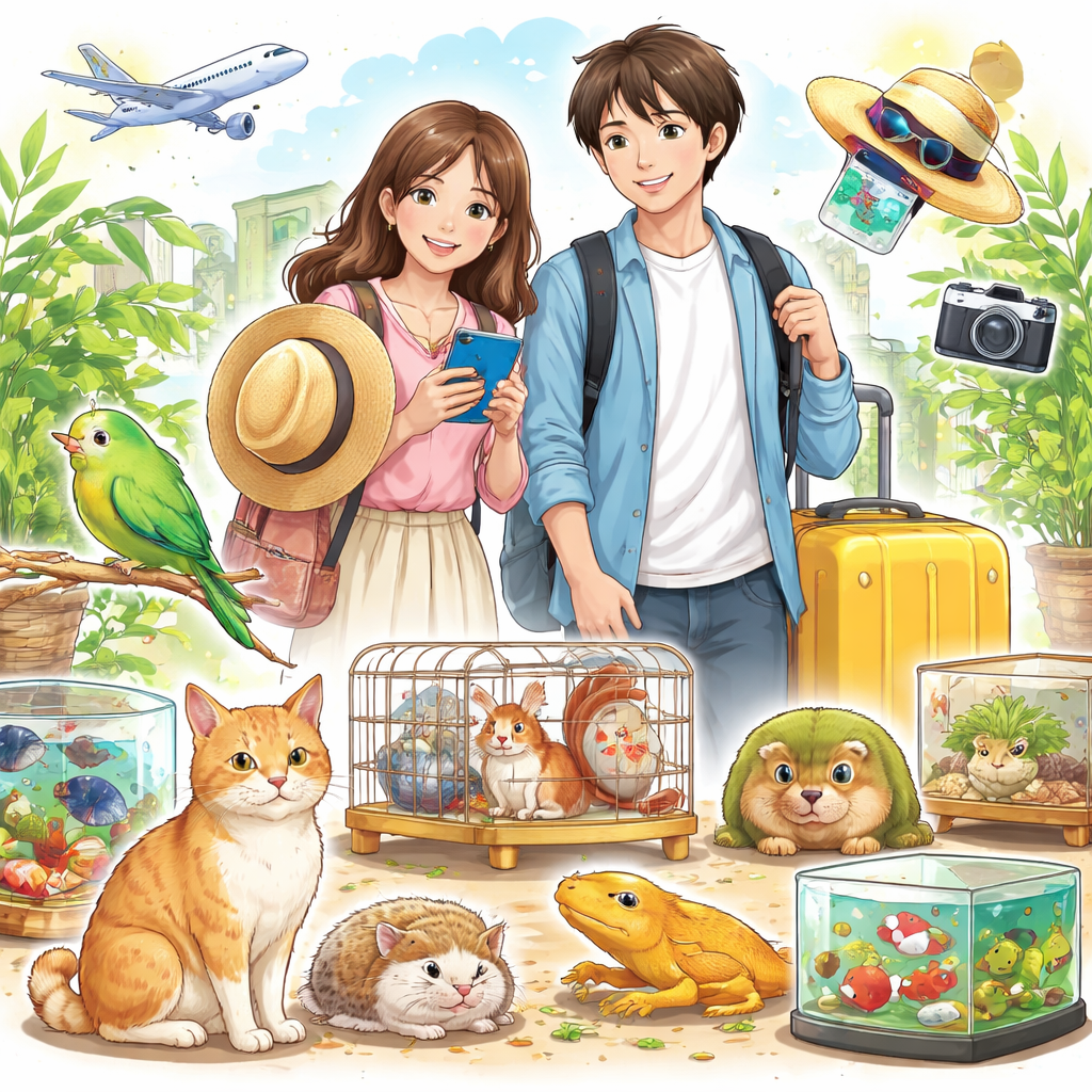 旅行が多い人でも飼える留守番できるペット10選