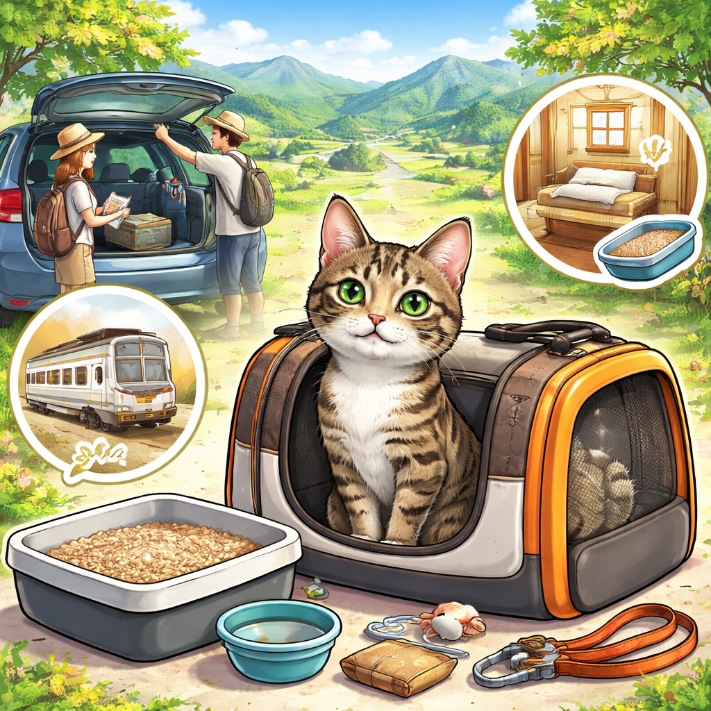 猫を旅行に連れて行く前に確認すべき基本的な考え方
