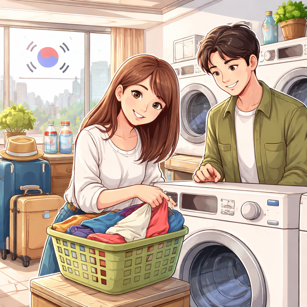 韓国ホテルには洗濯機がある場合が多い