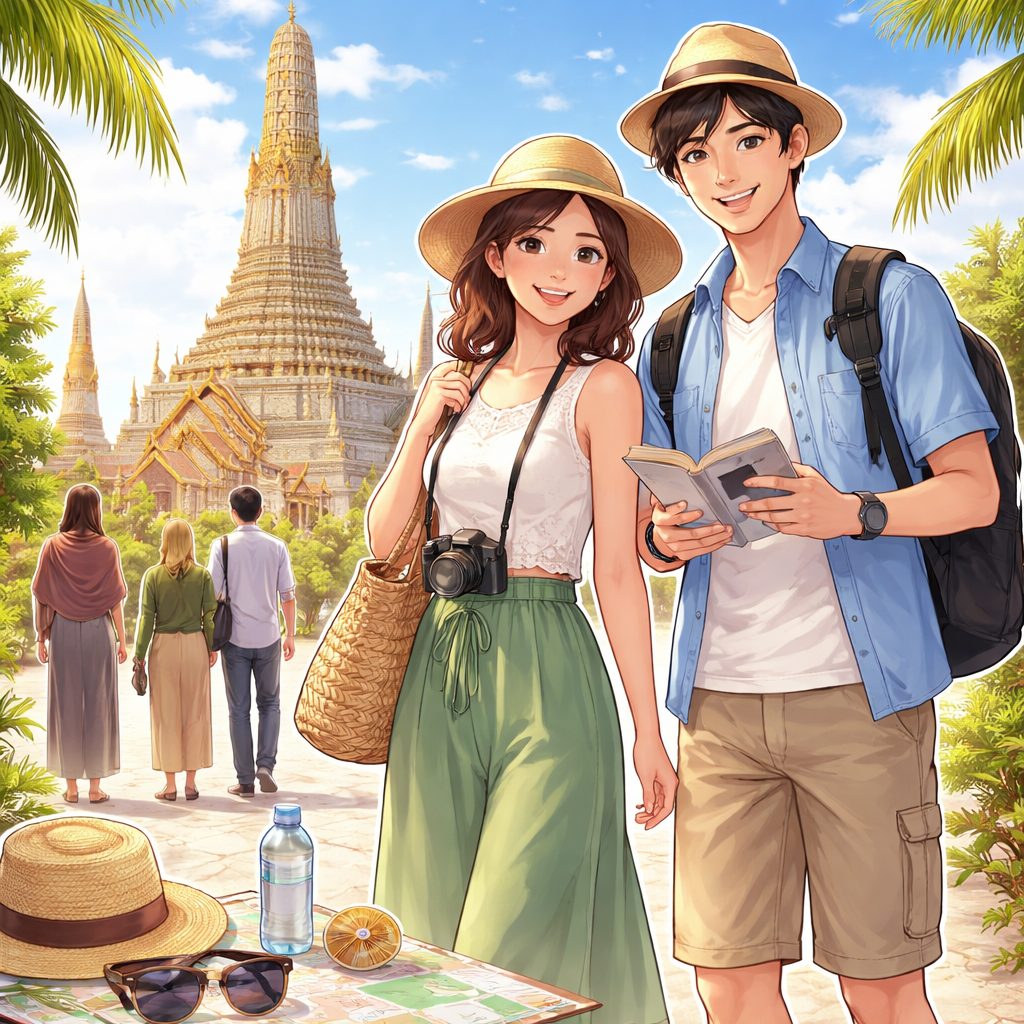 タイ旅行の服装は「暑さ対策」と「寺院マナー」の両立が基本