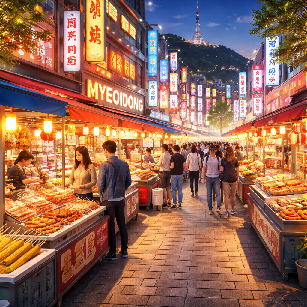 明洞屋台はどこにある?場所とアクセスを詳しく解説