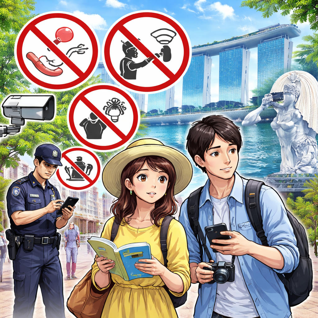 シンガポール旅行で最も重要な注意点:「うっかり違反」が罰金につながる