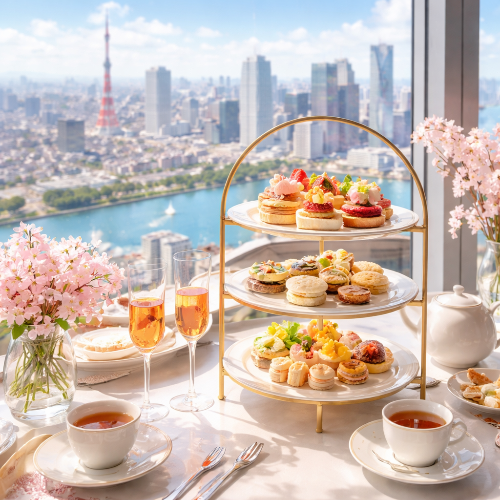 品川プリンスホテルのアフタヌーンティーは「眺望×季節感」が最大の魅力